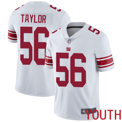 Youth New York Giants #56 Lawrence Taylor White Vapor Untouchable Limited Player Football NFL Jersey->youth nfl jersey->Youth Jersey